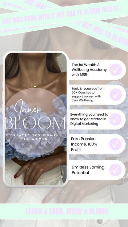 Earn with Inner bloom - Volledige academy met resell rechten